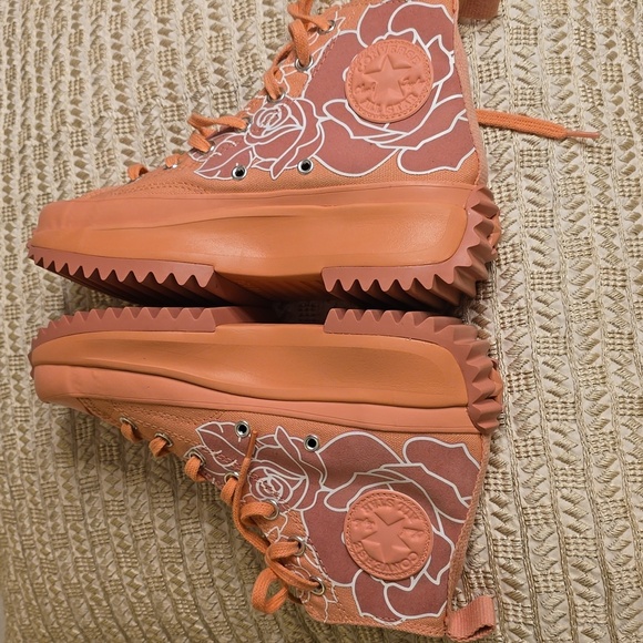 Converse Natasha Pink Floral High-Top Sneakers - Picture 7 of 15